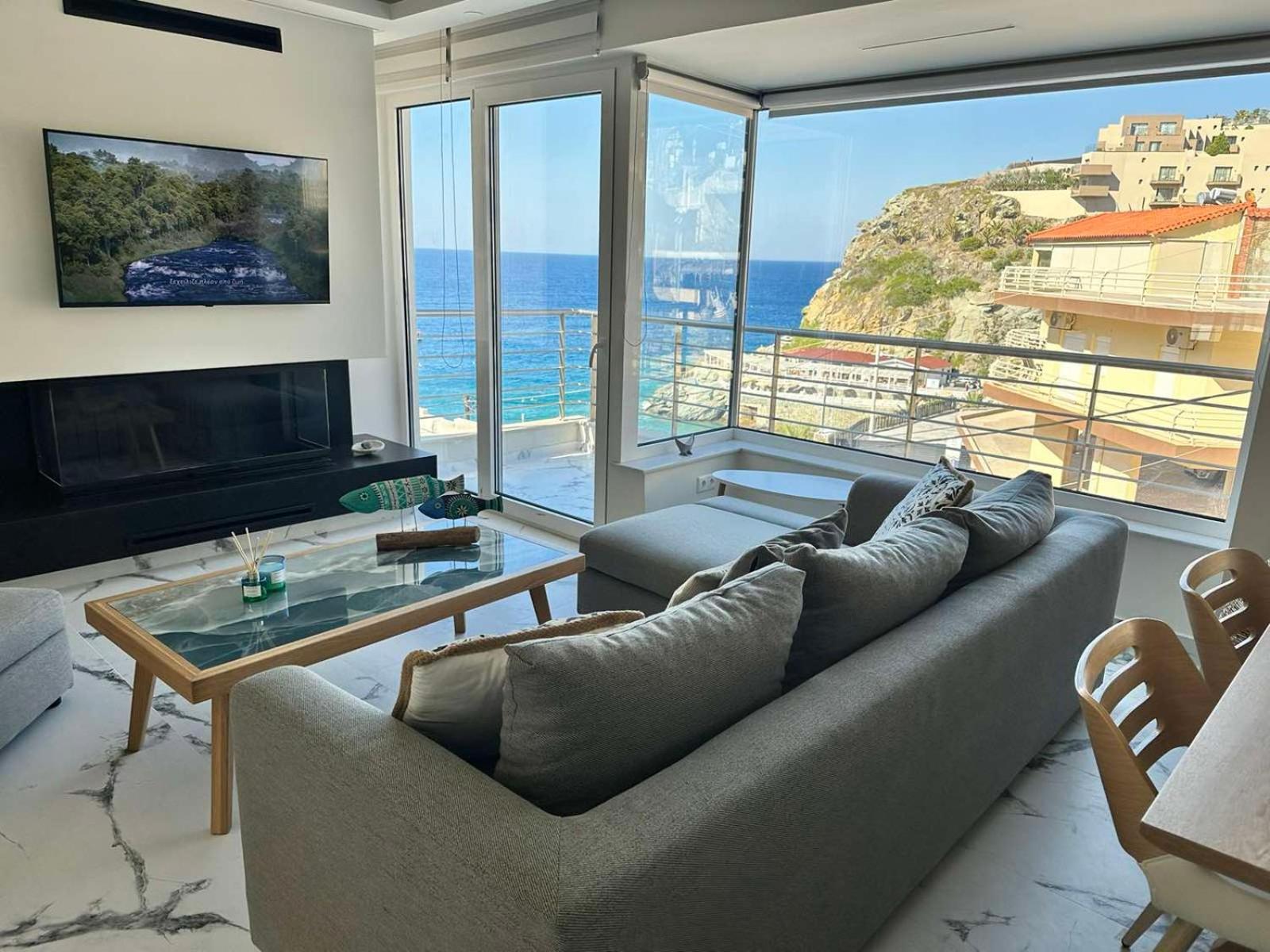 Popis Sea View Apartments Agia Pelagia Kythira المظهر الخارجي الصورة