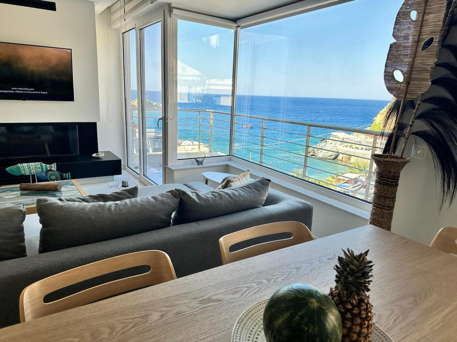 Popis Sea View Apartments Agia Pelagia Kythira المظهر الخارجي الصورة