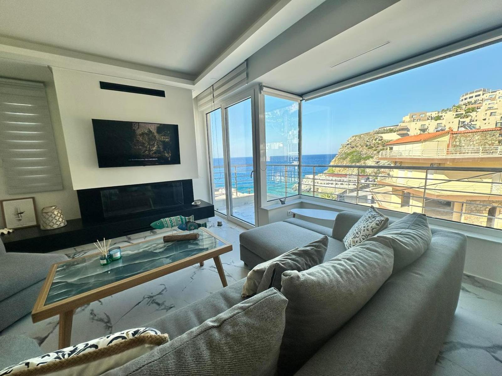 Popis Sea View Apartments Agia Pelagia Kythira المظهر الخارجي الصورة