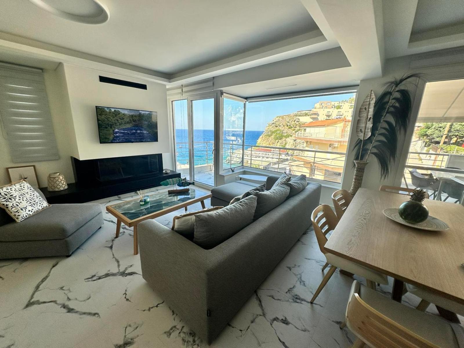 Popis Sea View Apartments Agia Pelagia Kythira المظهر الخارجي الصورة